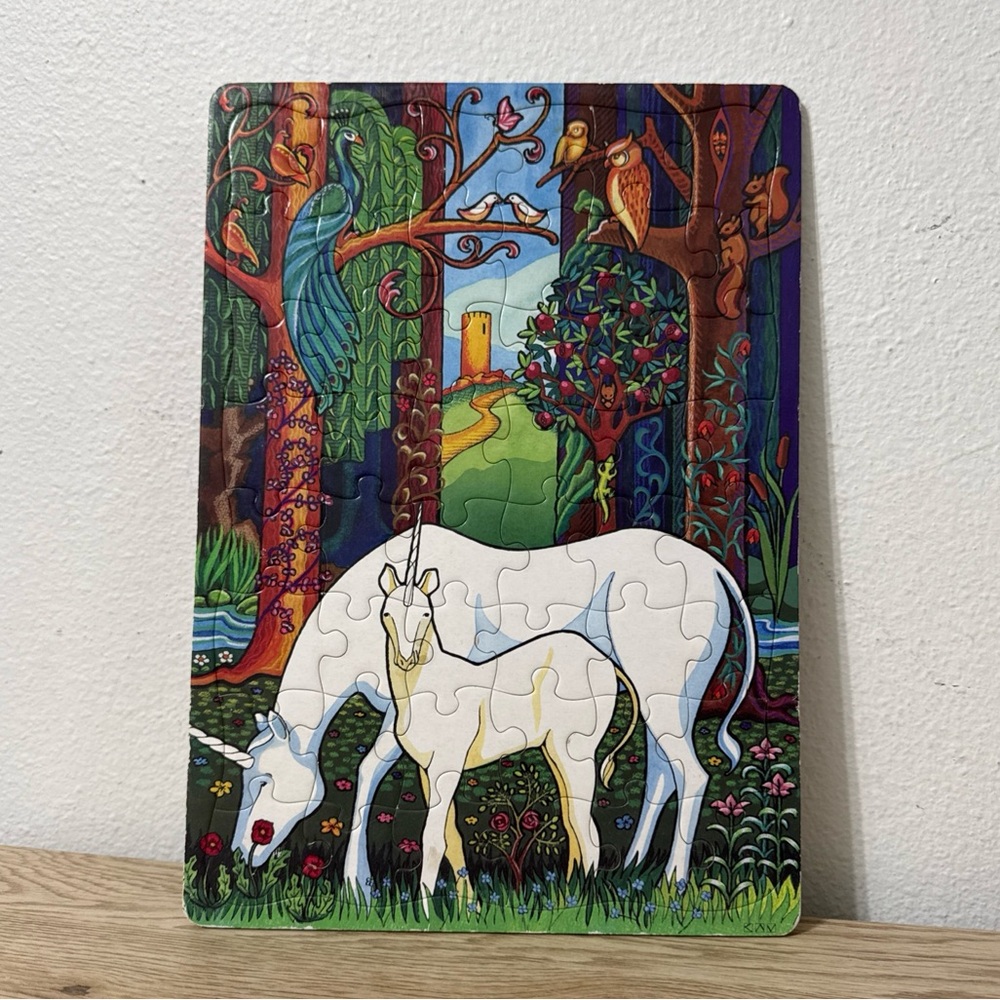 Cobble Hill Unicorn Forest Children’s Board Puzzle 48 Piece Tray Puzzle